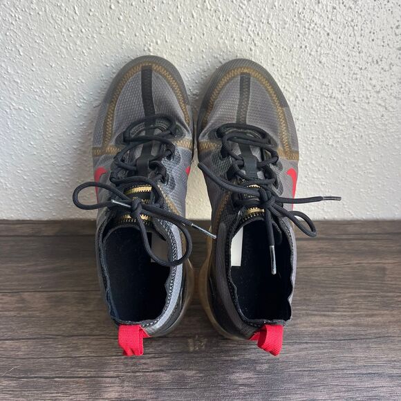 Nike Air Vapormax 2019 Black Metallic Gold Running CU4872 001 Womens Size 8.5 - Picture 6 of 7